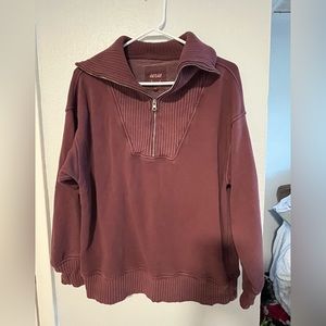 Aerie quarter zip sweatshirt